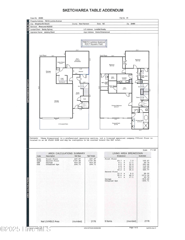 768 S Lumina Ave, Wrightsville Beach, NC 28480 - floor plan / room layout