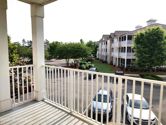 view of balcony