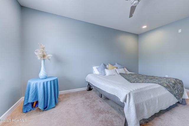 290 Woodlands Way Unit 10, Calabash, NC 28467 - carpeted bedroom with baseboards, ceiling fan, and recessed lighting