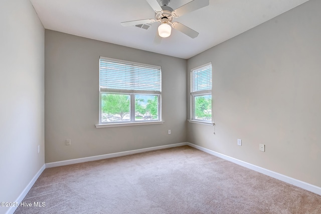 290 Woodlands Way Unit 10, Calabash, NC 28467 - carpeted empty room featuring baseboards and ceiling fan