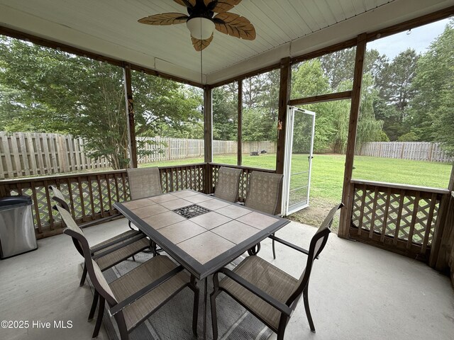 2801 Fletcher Ct, Castle Hayne, NC 28429 - carpeted office with baseboards, a ceiling fan, and visible vents