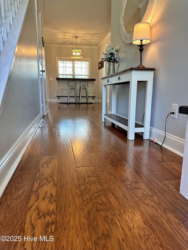 204 Liana Pl, Hubert, NC 28539 - empty room featuring wood-type flooring, baseboards, and crown molding