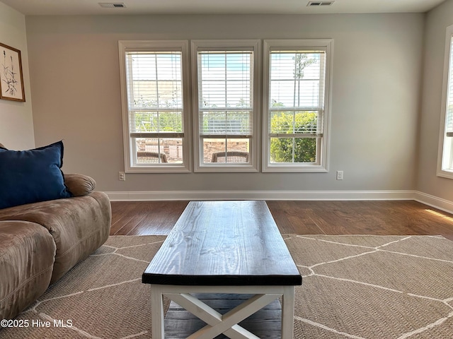 204 Liana Pl, Hubert, NC 28539 - living area featuring wood finished floors, healthy amount of natural light, and baseboards