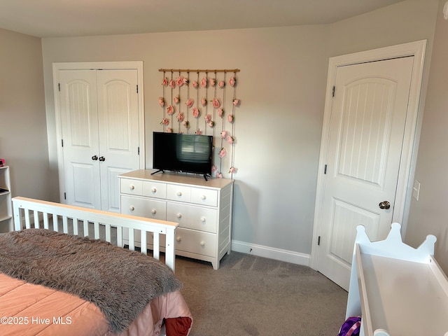 204 Liana Pl, Hubert, NC 28539 - bedroom featuring a closet, carpet, and baseboards