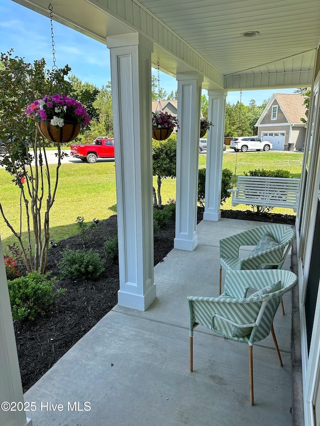 204 Liana Pl, Hubert, NC 28539 - view of patio / terrace featuring covered porch