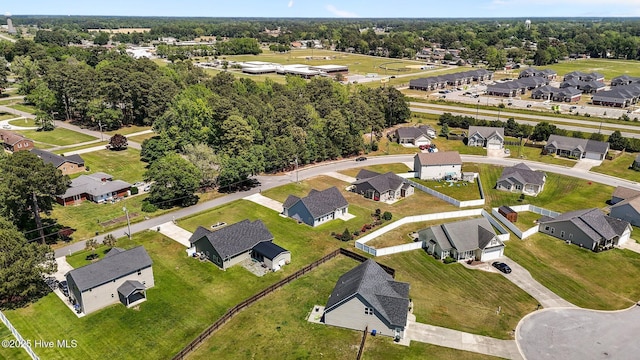 drone / aerial view featuring a residential view