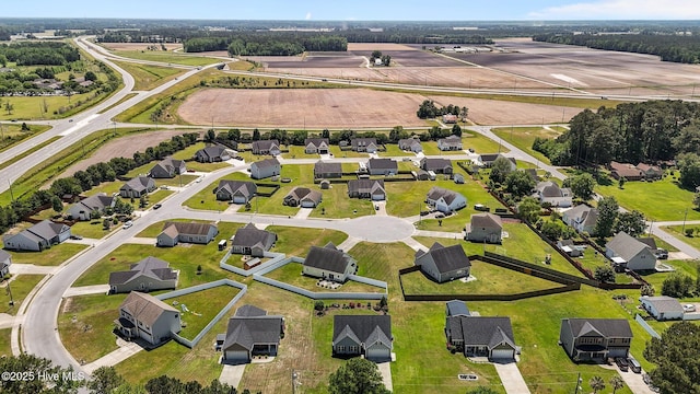 aerial view featuring a residential view