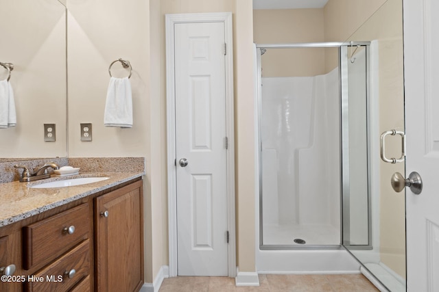 7610 High Market St Unit 3, Sunset Beach, NC 28468 - bathroom with a shower stall and vanity