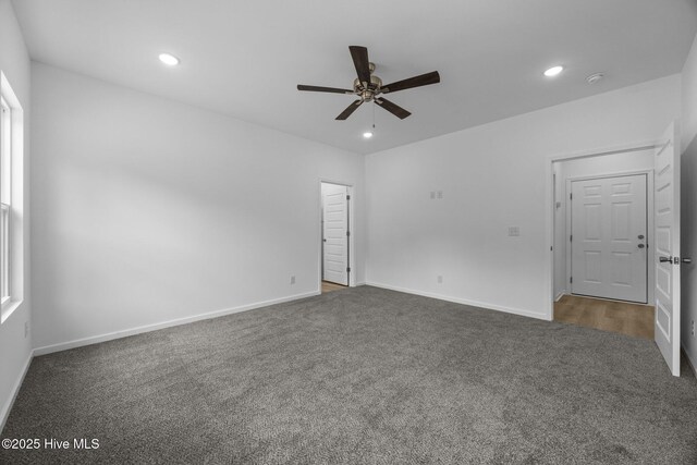 2594 Fountaintown Rd, Chinquapin, NC 28521 - corridor with light wood-style flooring, recessed lighting, and attic access