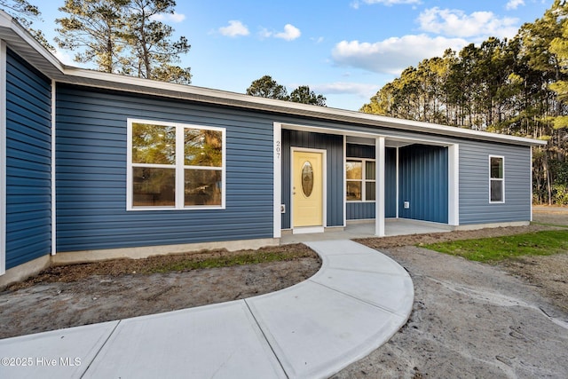 exterior space featuring a porch