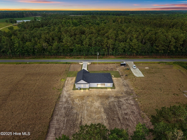 2594 Fountaintown Rd, Chinquapin, NC 28521 - aerial view of property's location with a forest