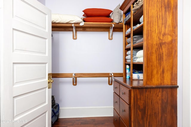 505 N Broad St, Edenton, NC 27932 - spacious closet featuring dark wood-style flooring