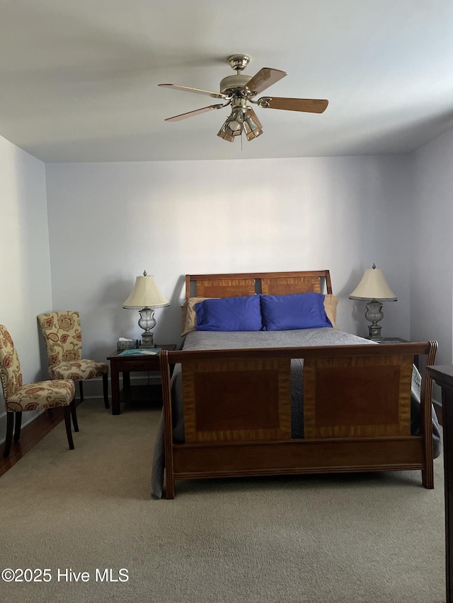 505 N Broad St, Edenton, NC 27932 - bedroom featuring carpet floors and a ceiling fan