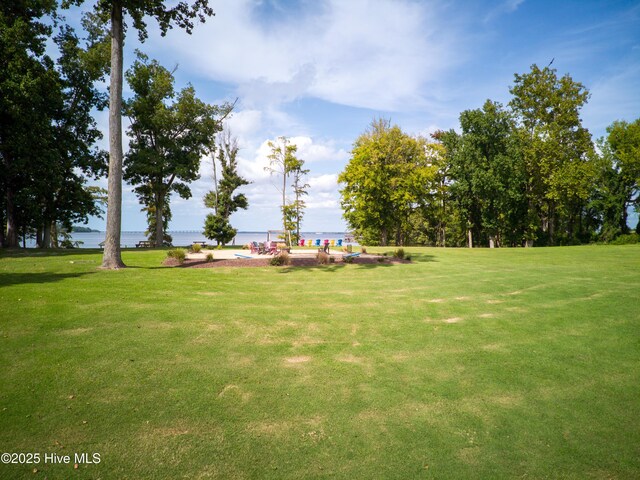 202 Majestic Cir, Merry Hill, NC 27957 - view from above of property featuring a pool and a nearby body of water