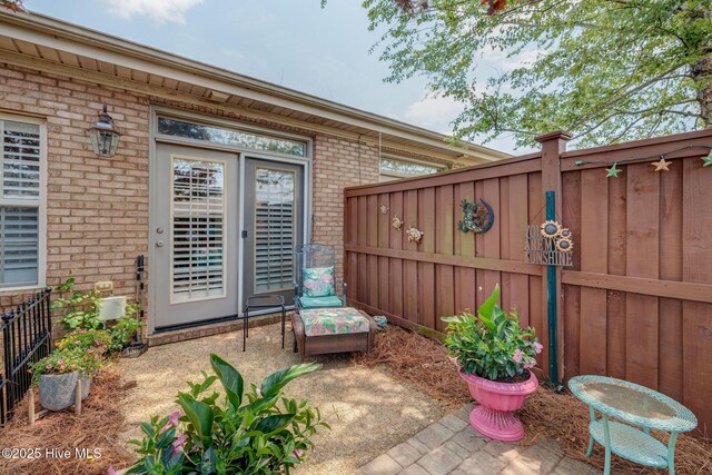 1105 Avebury Ct, Leland, NC 28479 - view of patio with fence