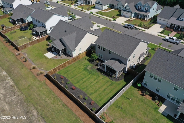 bird's eye view featuring a residential view