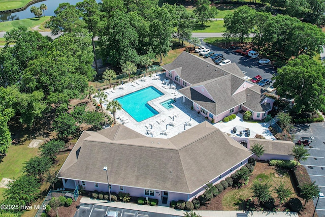473 White Heron Ct SW, Sunset Beach, NC 28468 - bird's eye view featuring a water view