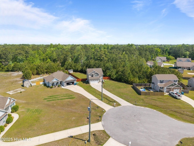 110 Costa Ct, Sneads Ferry, NC 28460 - drone / aerial view of a heavily wooded area