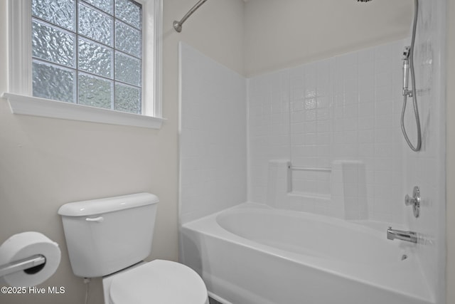 full bath featuring toilet and tub / shower combination