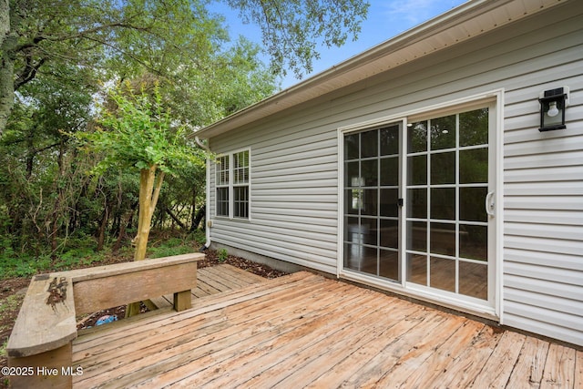 view of deck