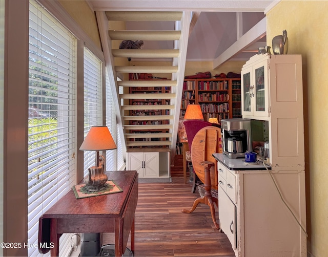 522 Hughes Rd, Hampstead, NC 28443 - home office featuring dark wood-style flooring