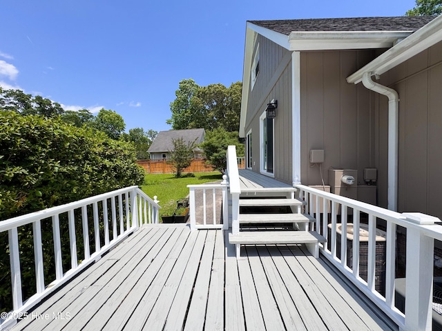 522 Hughes Rd, Hampstead, NC 28443 - view of wooden terrace