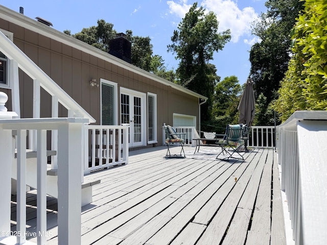 522 Hughes Rd, Hampstead, NC 28443 - deck featuring a garage