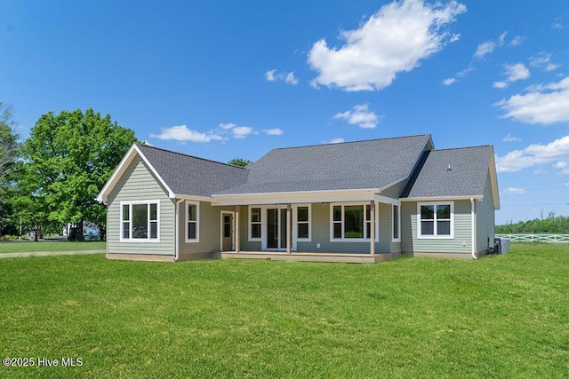 1102 Soundside Rd, Edenton, NC 27932 - back of property with cooling unit and roof with shingles