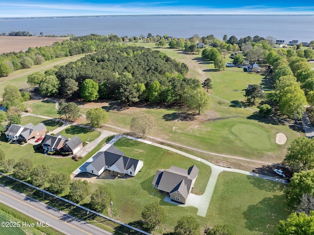 1102 Soundside Rd, Edenton, NC 27932 - drone / aerial view of a nearby body of water and a golf club