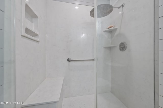 full bath with walk in shower