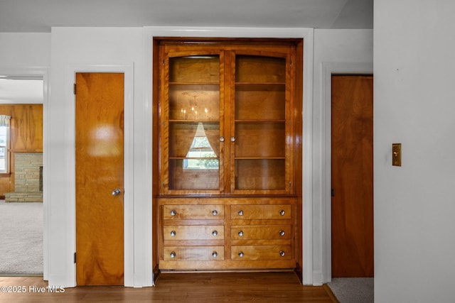 room details featuring wood finished floors