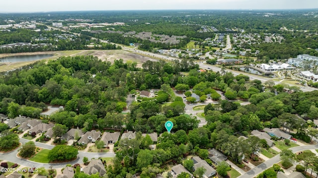 7102 Saybrook Dr, Wilmington, NC 28405 - aerial perspective of suburban area featuring a large body of water