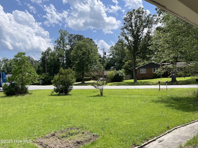 119 Riverside Dr, Havelock, NC 28532 - view of grassy yard with curved driveway