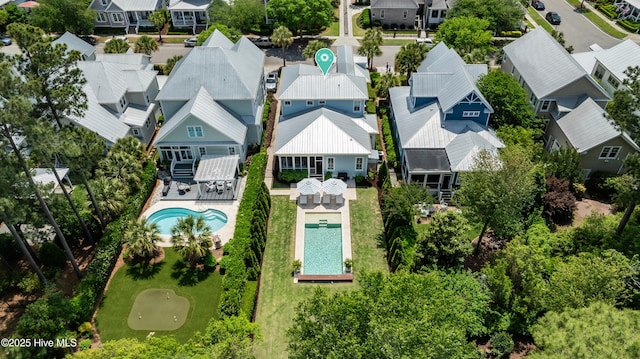 6221 Chalfont Cir, Wilmington, NC 28405 - aerial view with a residential view