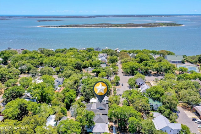 114 N Atlantic Ave, Southport, NC 28461 - aerial view of residential area with a nearby body of water