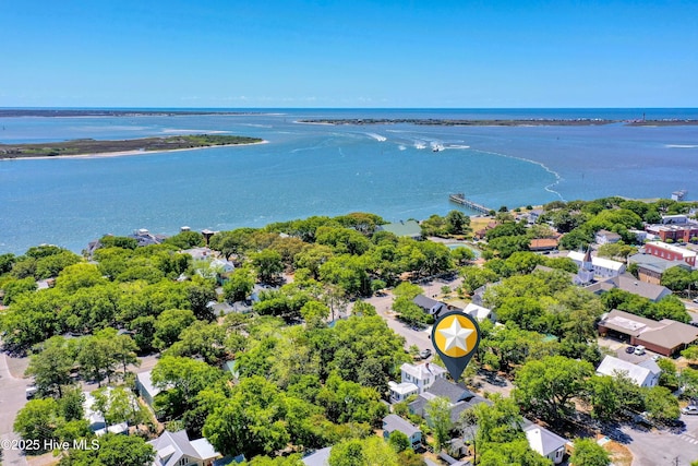 114 N Atlantic Ave, Southport, NC 28461 - aerial perspective of suburban area with a nearby body of water