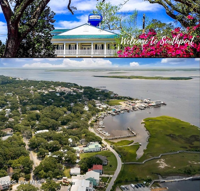 114 N Atlantic Ave, Southport, NC 28461 - bird's eye view of a nearby body of water