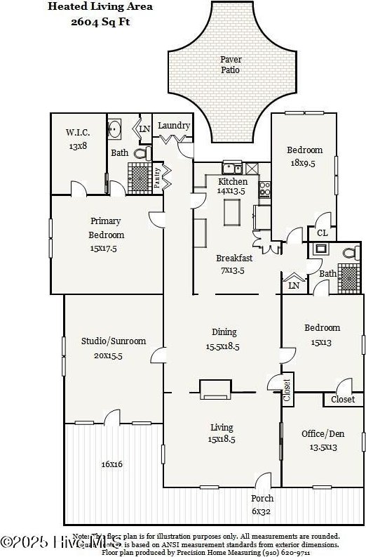 114 N Atlantic Ave, Southport, NC 28461 - floor plan / room layout