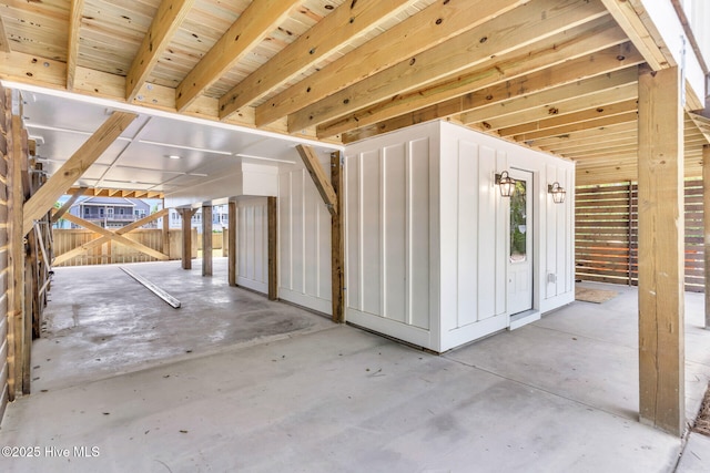 110 SW 26th St, Oak Island, NC 28465 - interior space featuring concrete flooring
