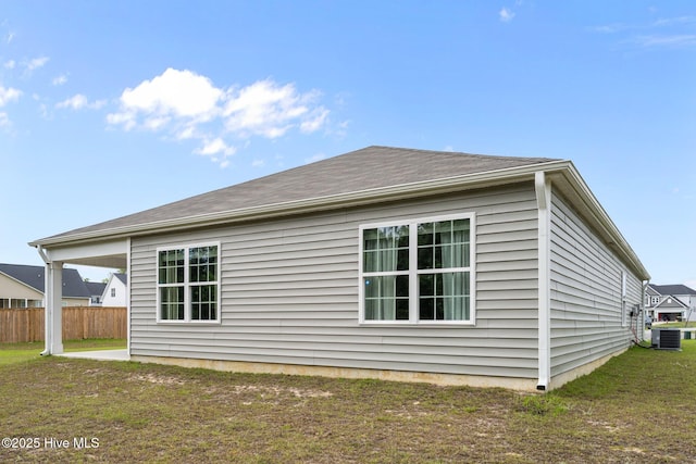 1157 Carteret Manor Dr, Jacksonville, NC 28546 - view of side of home with central AC unit
