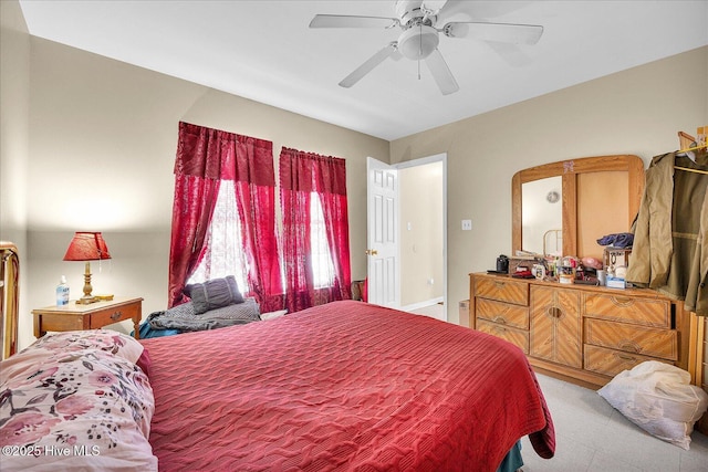 1202 S 8th St, Wilmington, NC 28401 - bedroom with ceiling fan and light colored carpet
