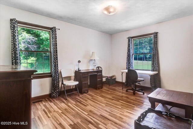 720 Swains Mill Rd, Harrellsville, NC 27942 - office space featuring light wood-type flooring and baseboards