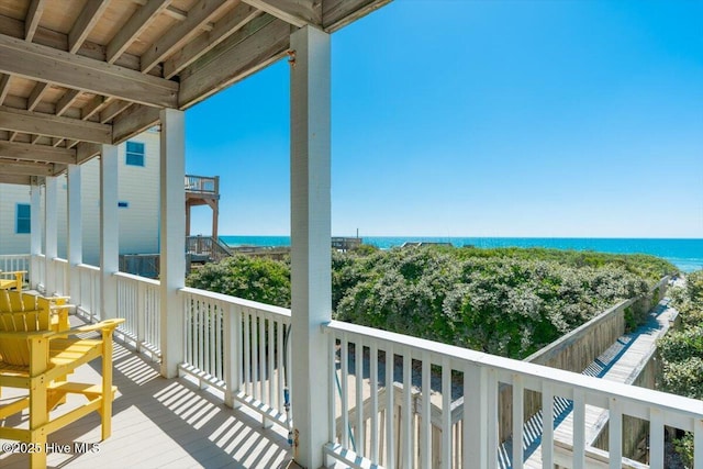 3720 Island Dr, North Topsail Beach, NC 28460 - balcony with a water view