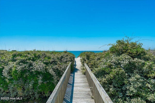 3720 Island Dr, North Topsail Beach, NC 28460 - exterior space with a water view and a view of the beach
