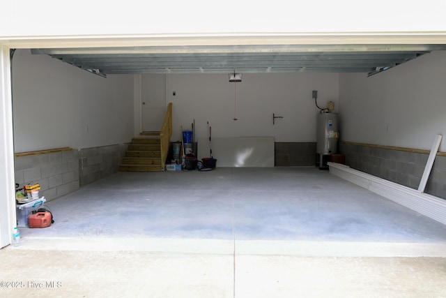229 Spring Dr, Jacksonville, NC 28540 - garage featuring electric water heater