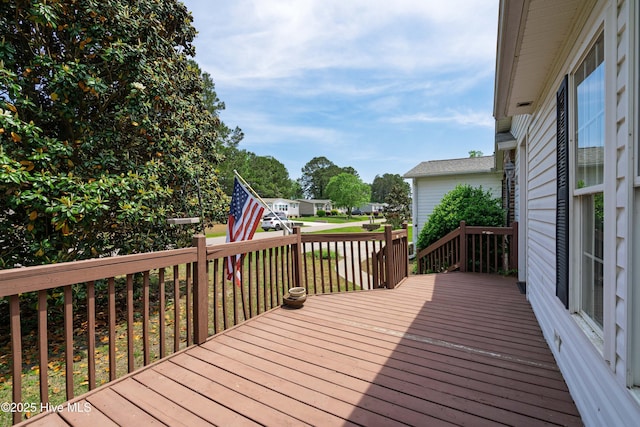 view of wooden terrace