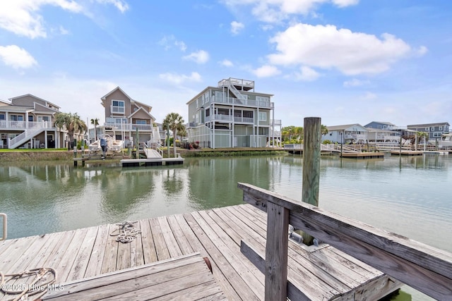 48 Wilmington St, Ocean Isle Beach, NC 28469 - dock with a water view and a residential view