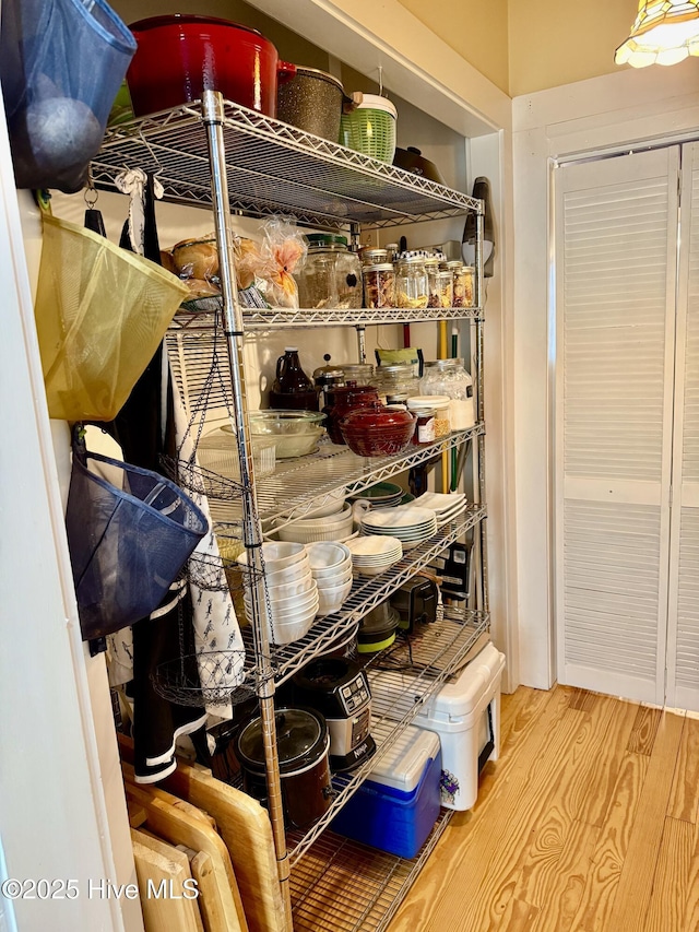 view of storage area