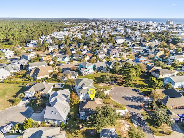 drone / aerial view with a residential view