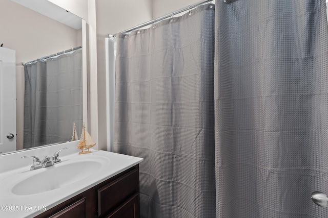 full bathroom with vanity